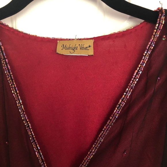 Roaring 20's Beaded & Tulle Top - Picture 2 of 7